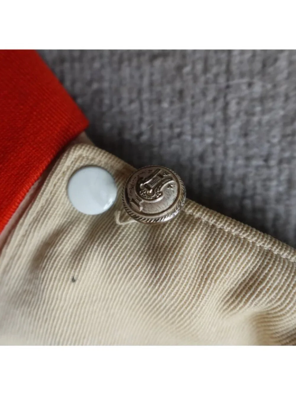Marching Band Vest  XS Beige Dunbar Vintage Ostwald 70s